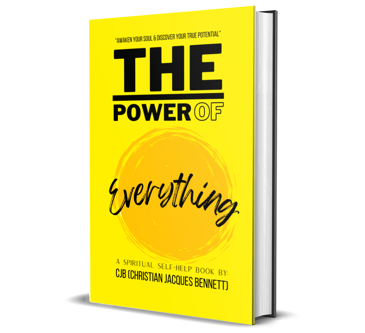 The Power of Everything Book Cover in Yellow and Black