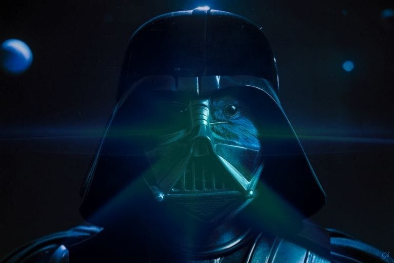 An image that makes Darth Vader merge with Jack Dorsey from Twitter and X