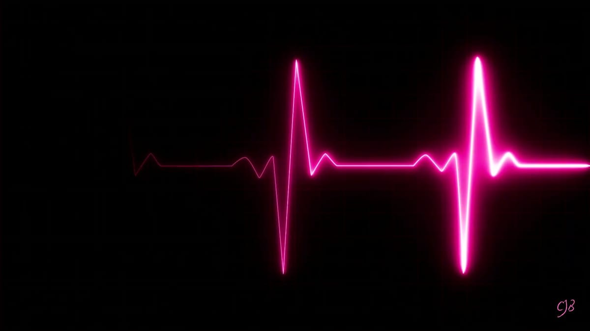 a pulse line in pink