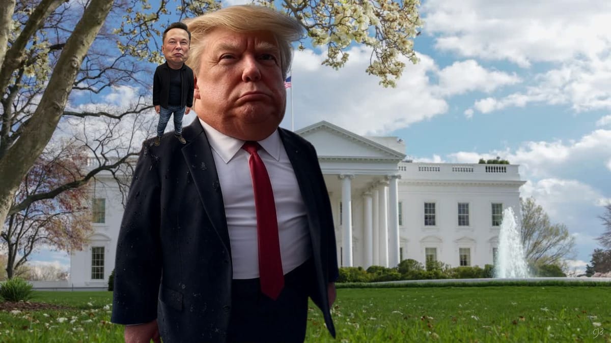 trump and musk in front of the whitehouse usa